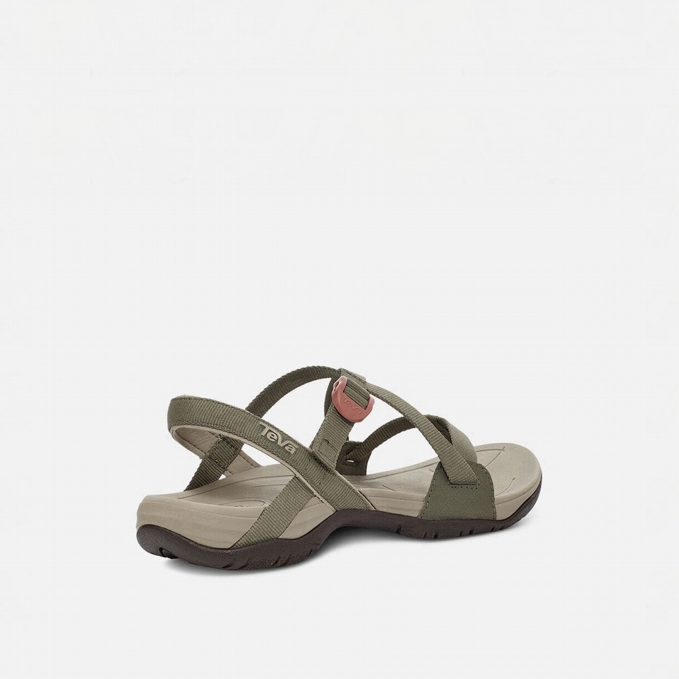 Teva Ascona Cross Strap Sandals Olive | 1269833