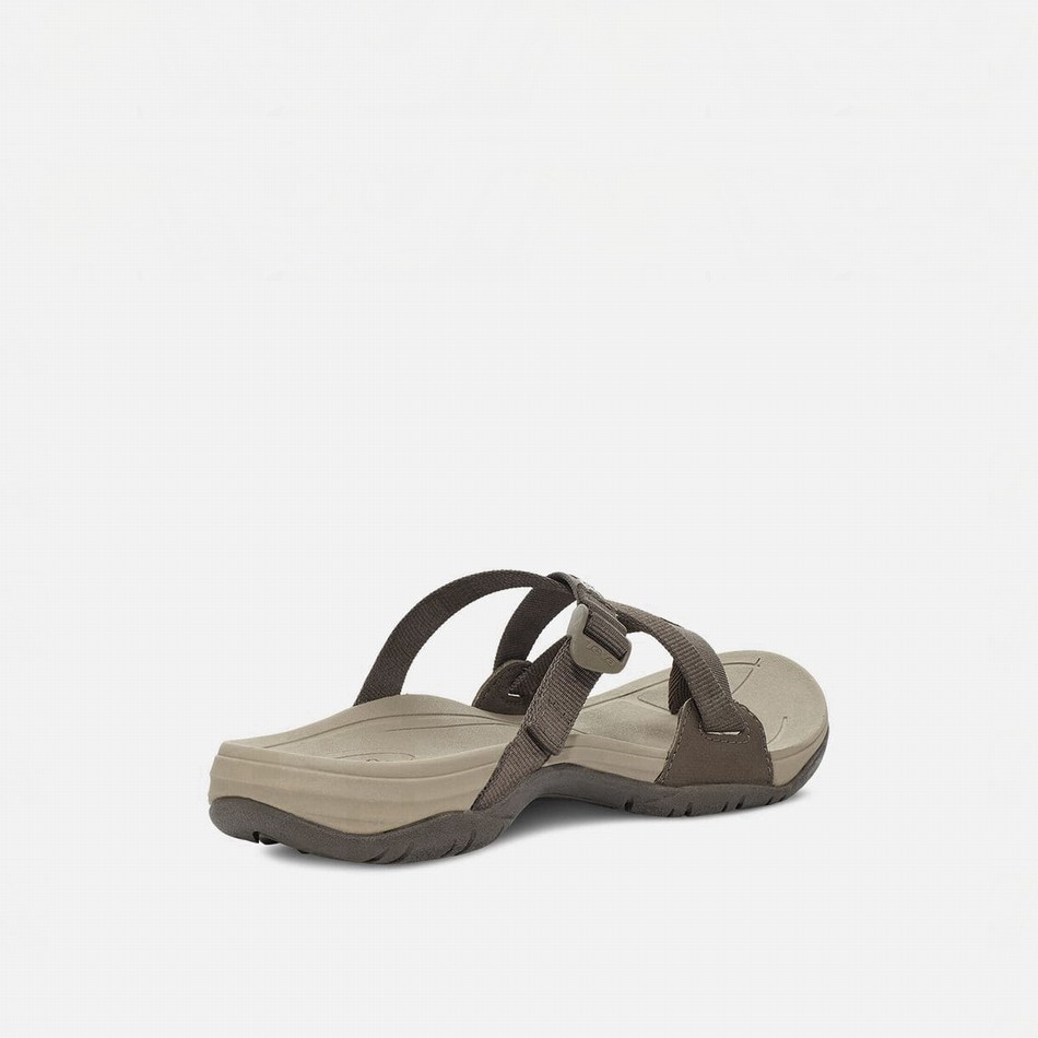 Teva Ascona Flip Flops Dark Olive | 4778973