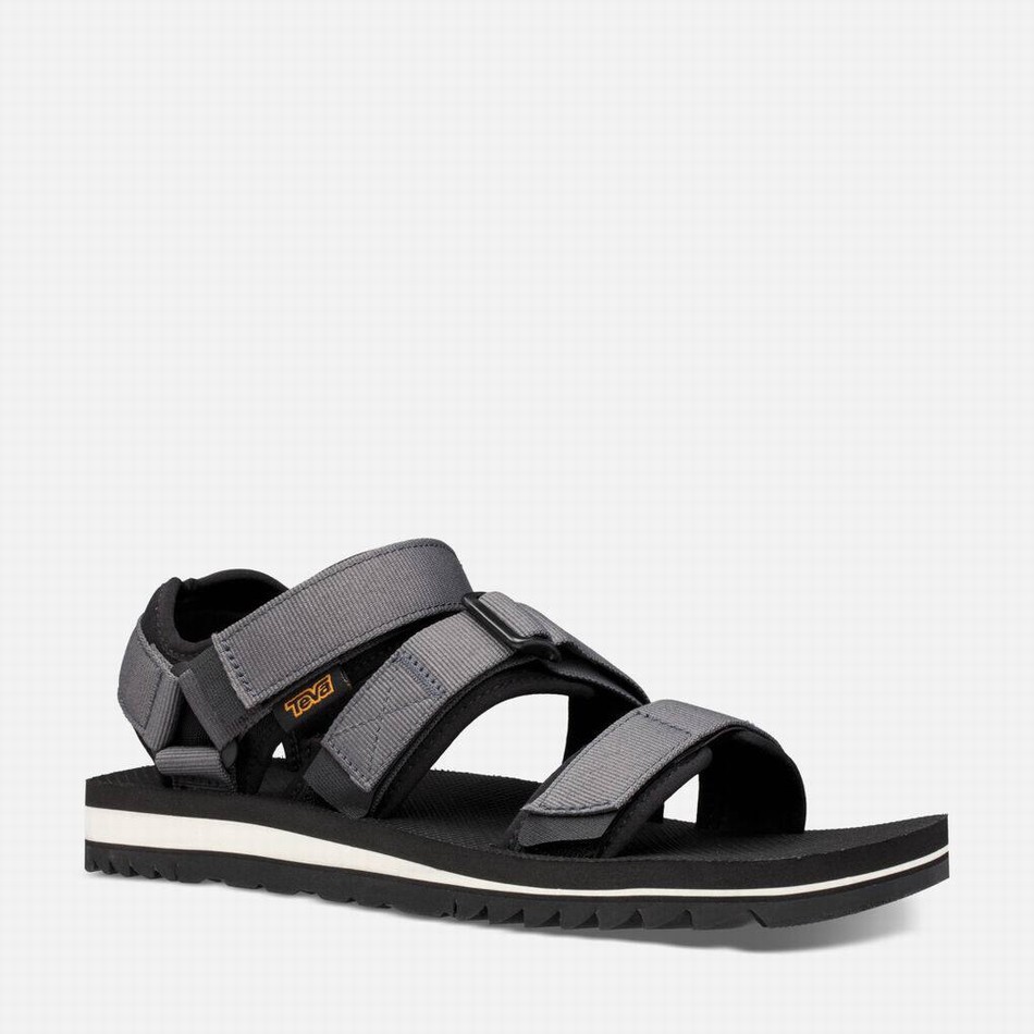 Teva Cross Strap Trail Sandals Dark Grey | 7350291