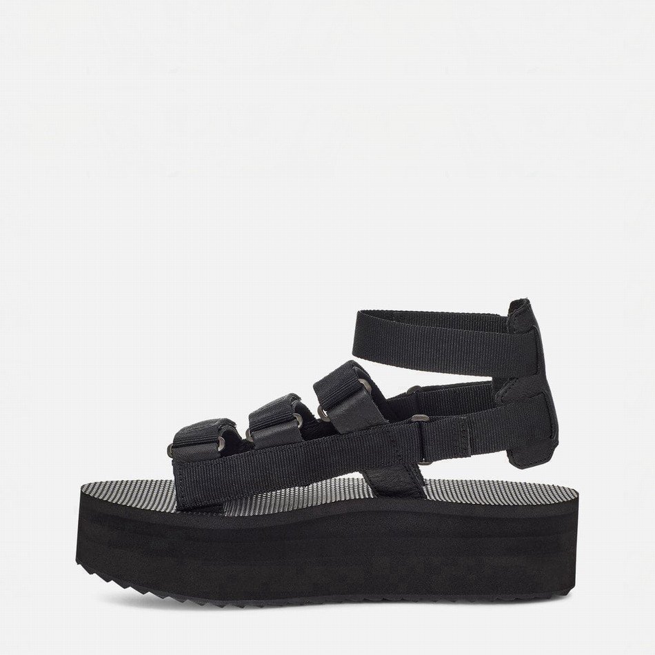 Teva Flatform Mevia Platform Sandals Black | 1493723