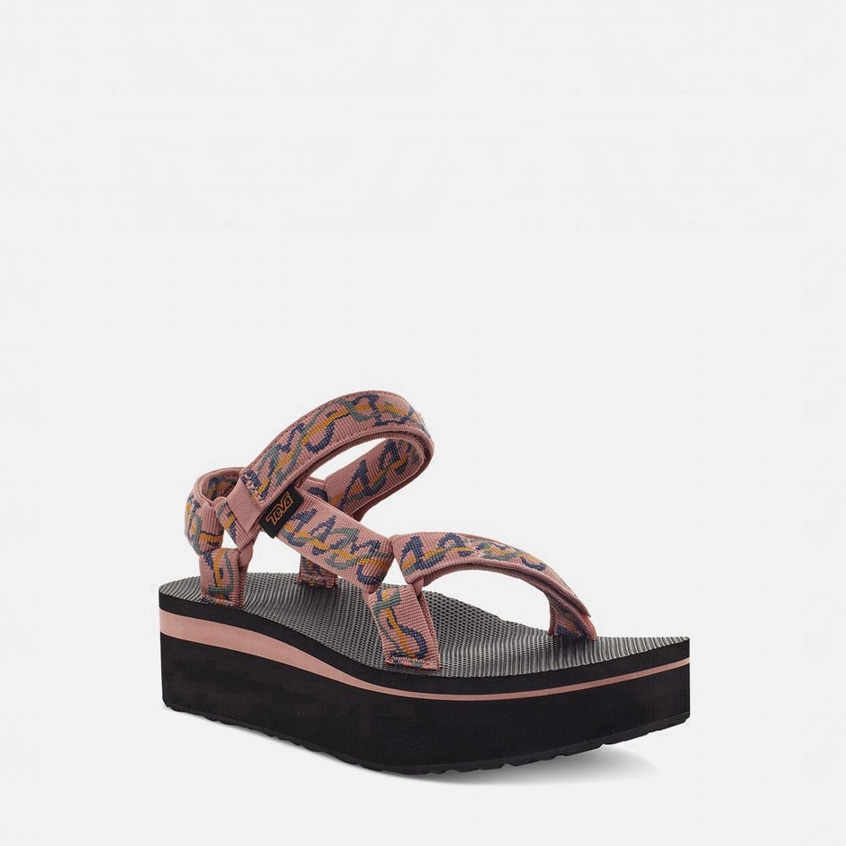 Teva Flatform Universal Platform Sandals Rose | 1125669