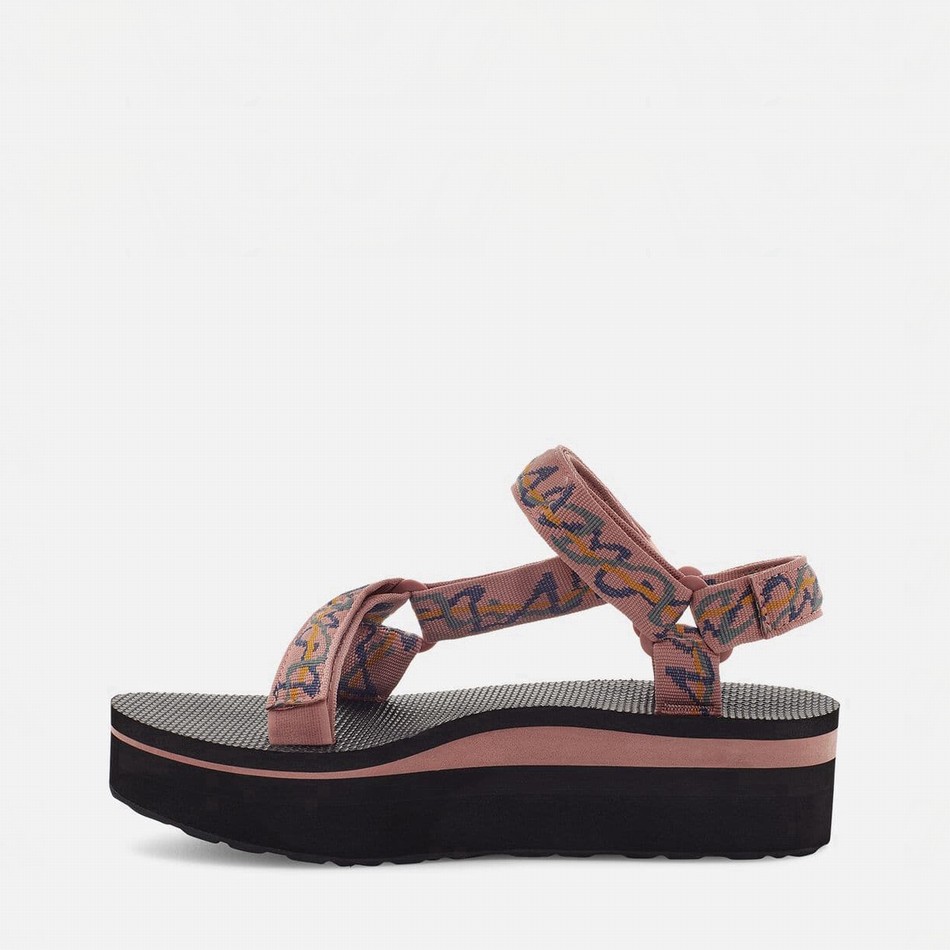 Teva Flatform Universal Platform Sandals Rose | 1125669