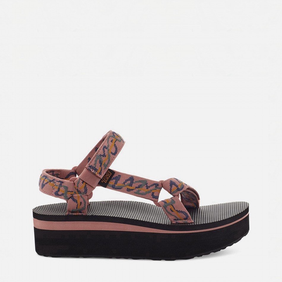 Teva Flatform Universal Platform Sandals Rose | 1125669