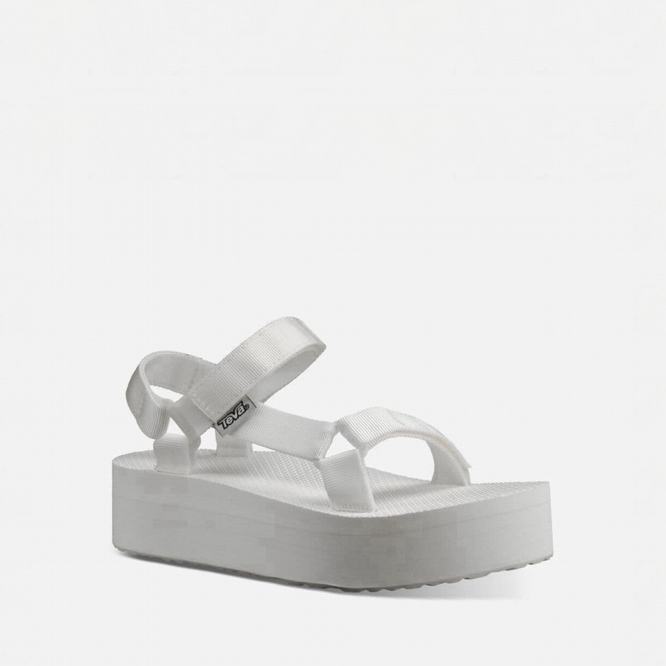 Teva Flatform Universal Platform Sandals White | 3561688