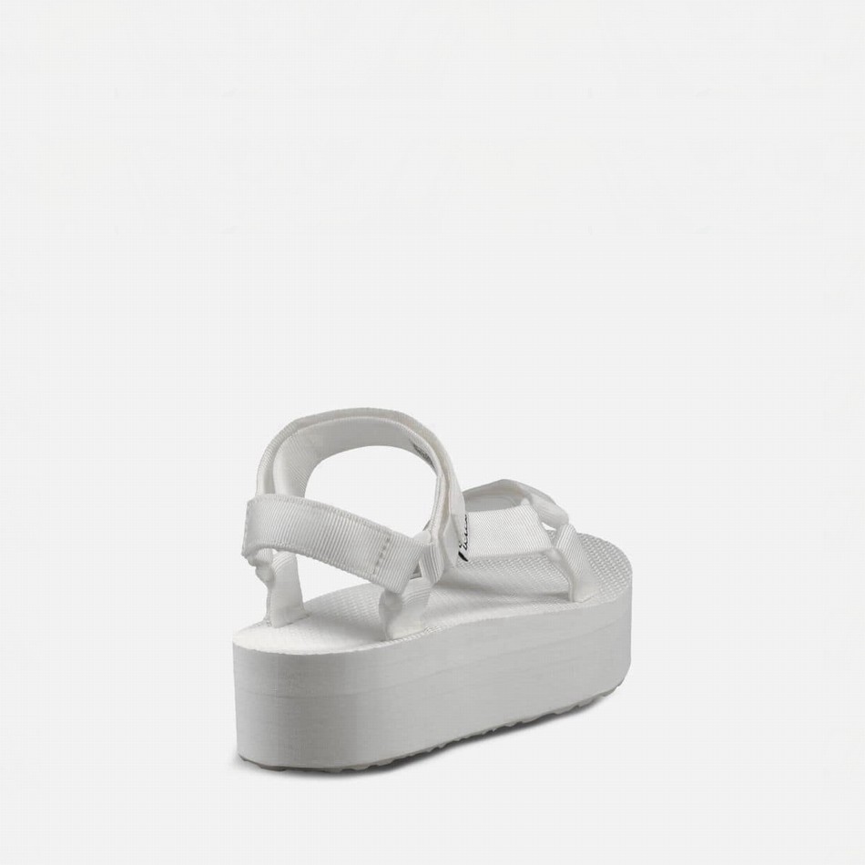 Teva Flatform Universal Platform Sandals White | 3561688