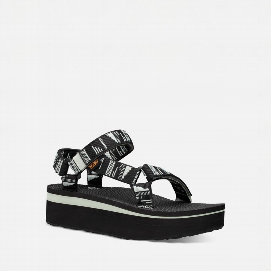 Teva Flatform Universal Platform Sandals Black | 4305754