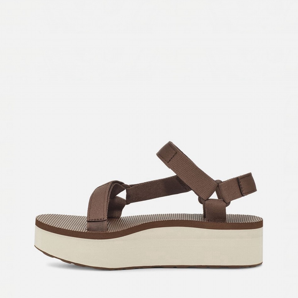 Teva Flatform Universal Platform Sandals Dark Brown | 4425243