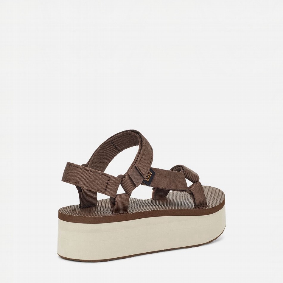 Teva Flatform Universal Platform Sandals Dark Brown | 4425243