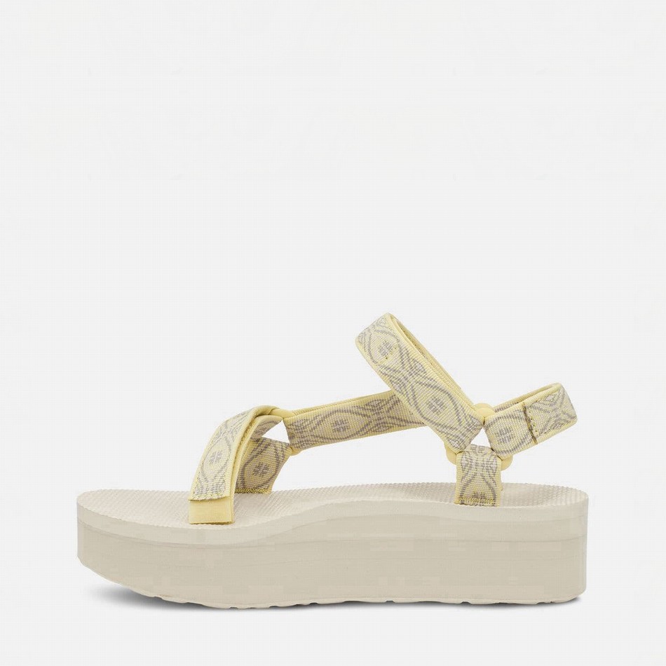 Teva Flatform Universal Platform Sandals Yellow | 6252634