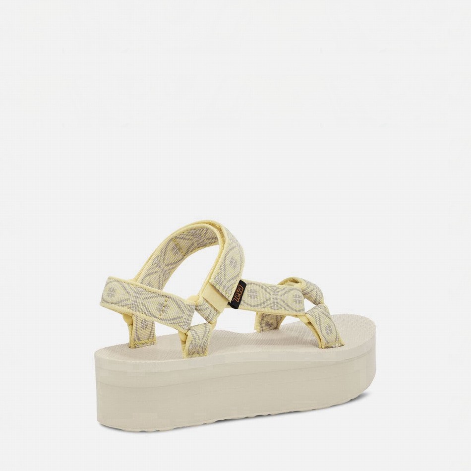 Teva Flatform Universal Platform Sandals Yellow | 6252634