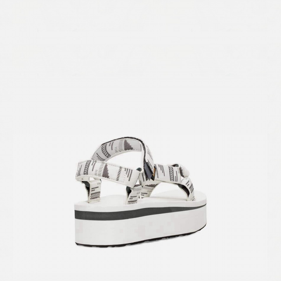 Teva Flatform Universal Platform Sandals White | 7444595