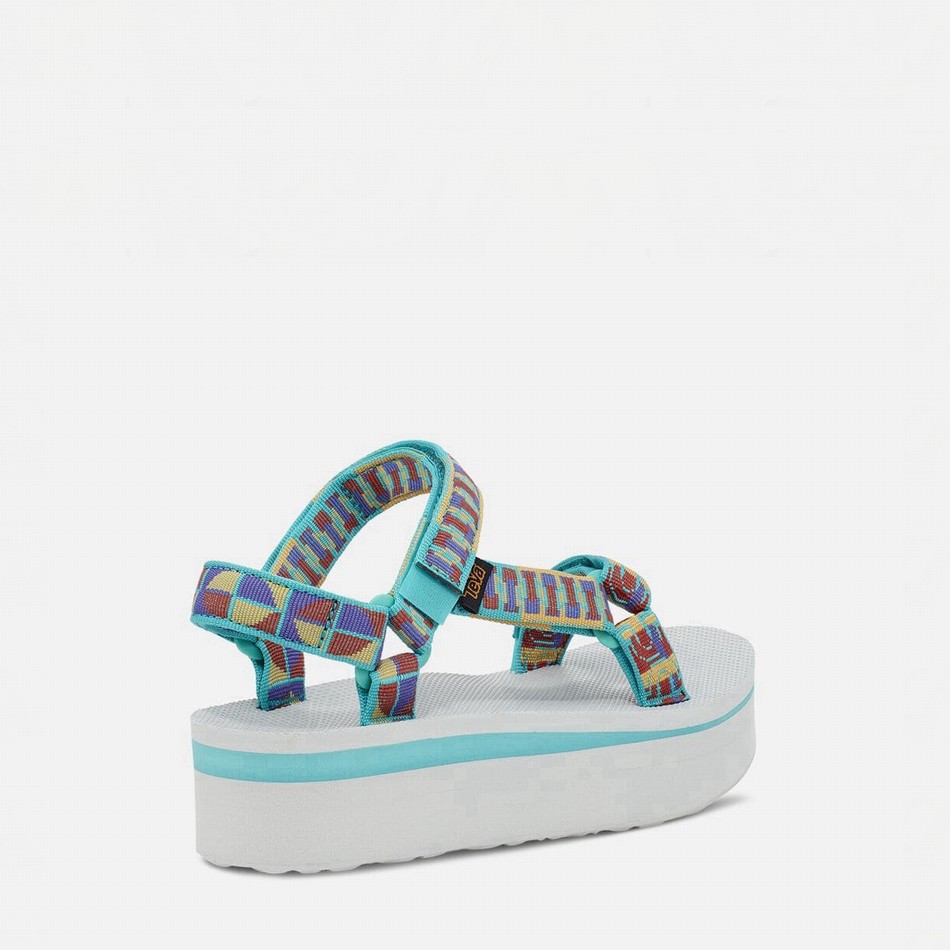 Teva Flatform Universal Platform Sandals Turquoise | 9496903