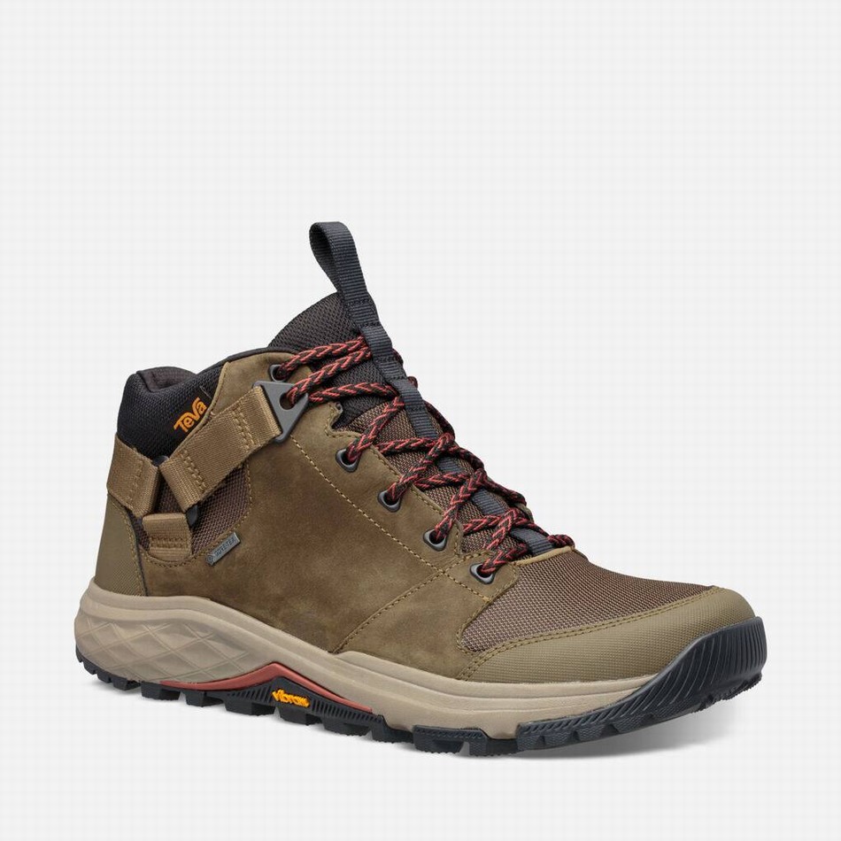 Teva Grandview Gore-Tex Walking Boots Dark Olive | 1621223