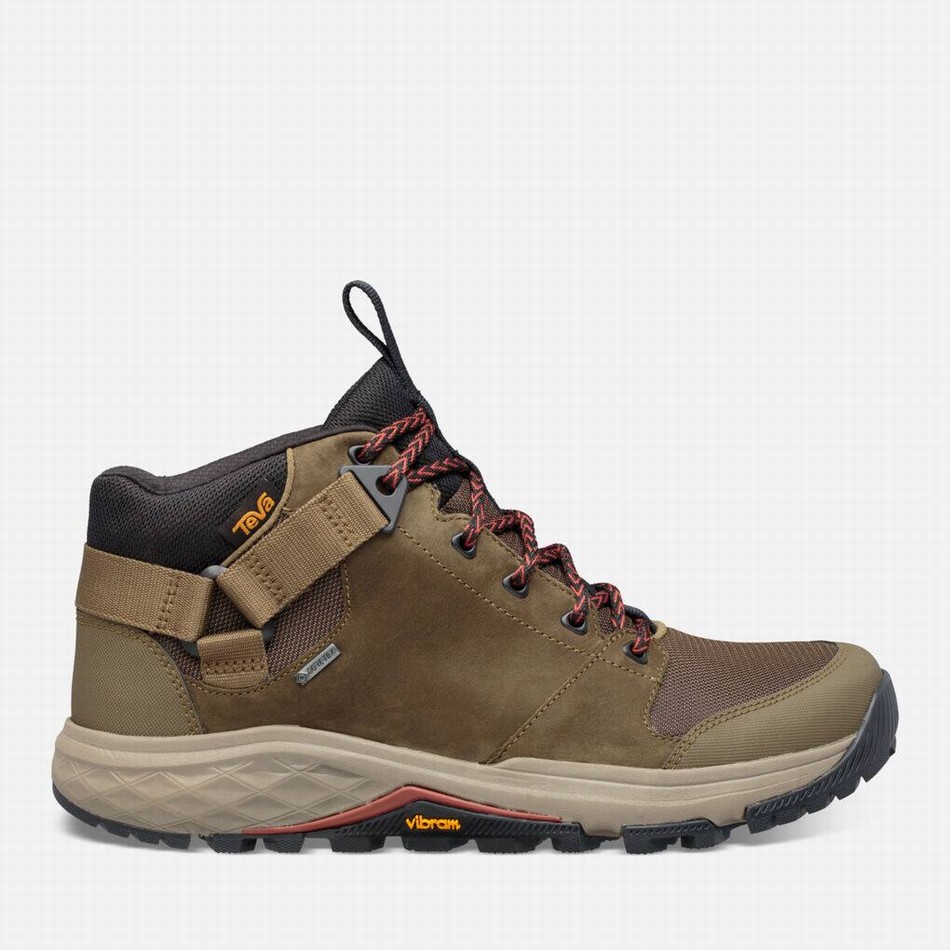 Teva Grandview Gore-Tex Walking Boots Dark Olive | 1621223