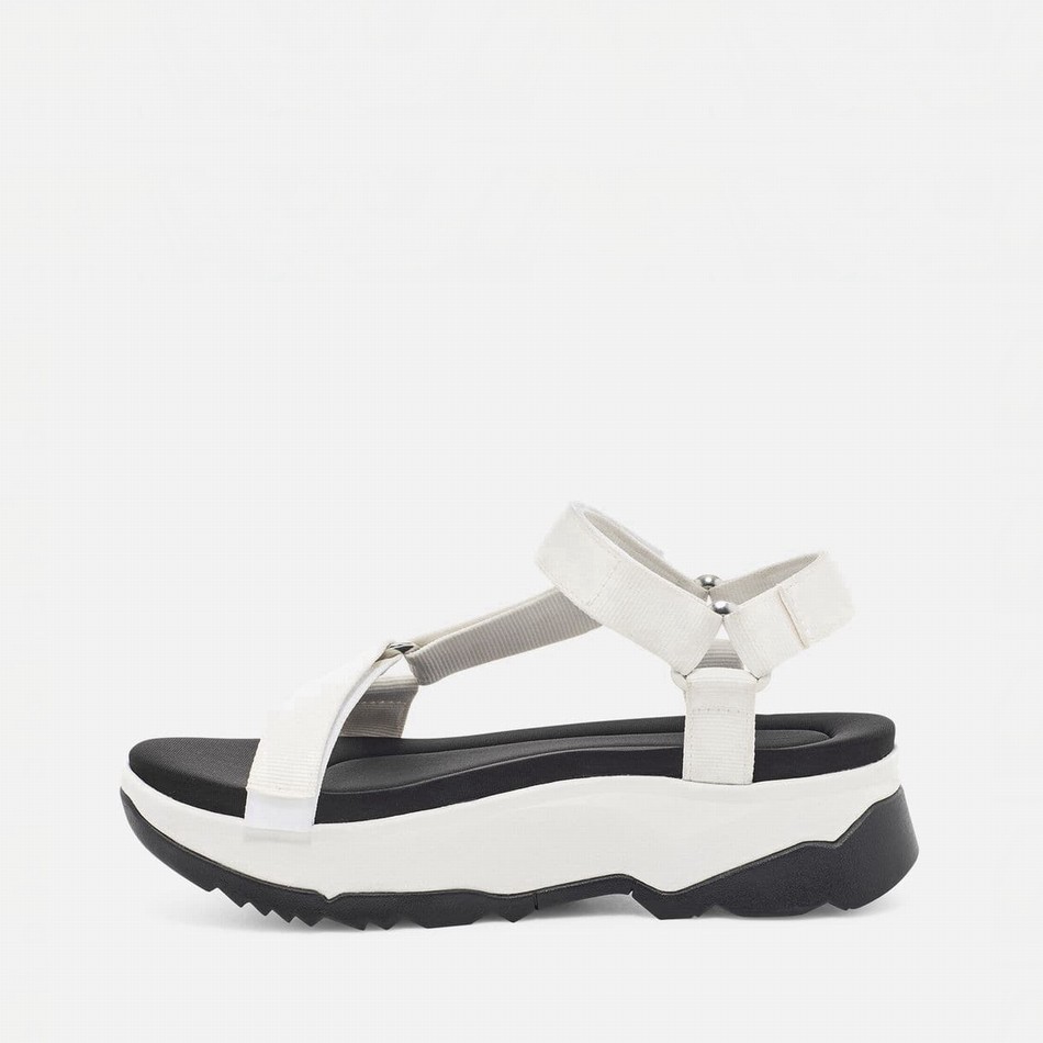 Teva Jadito Universal Platform Sandals White | 1293883