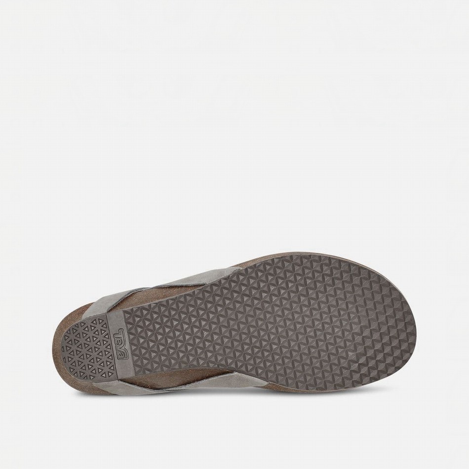 Teva Mahonia 3-Point Metallic Sandals Grey | 8282404