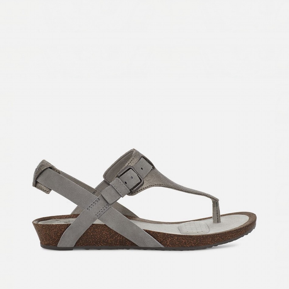 Teva Mahonia 3-Point Metallic Sandals Grey | 8282404