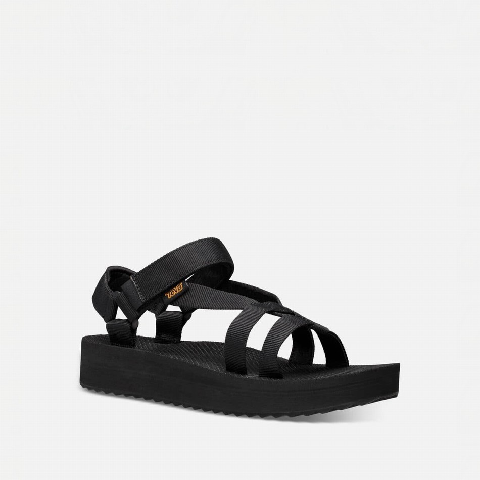 Teva Midform Arivaca Platform Sandals Black | 2229625