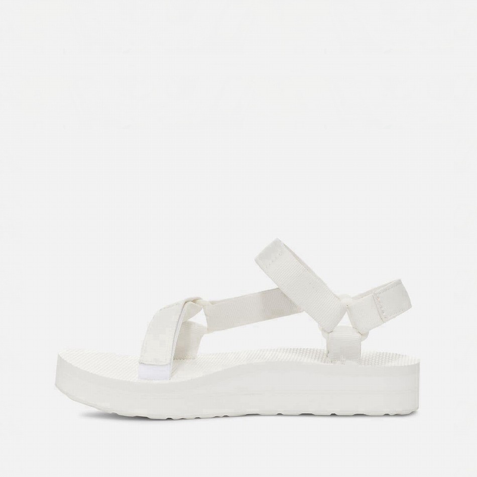 Teva Midform Universal Platform Sandals White | 5367081