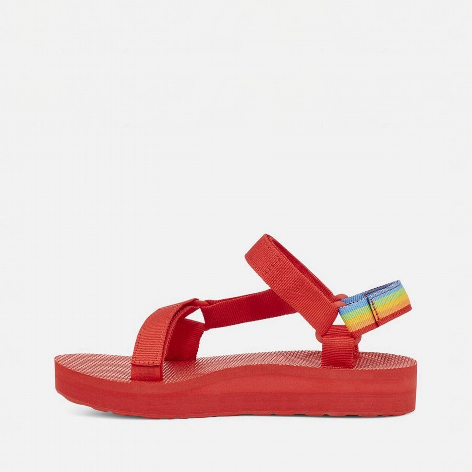 Teva Midform Universal Platform Sandals Red | 6886009