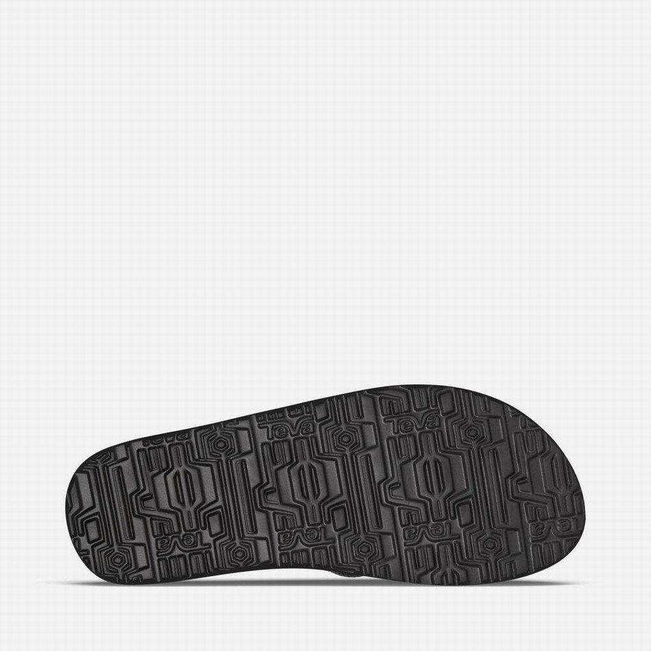 Teva Mush II Canvas Flip Flops Grey | 8351213