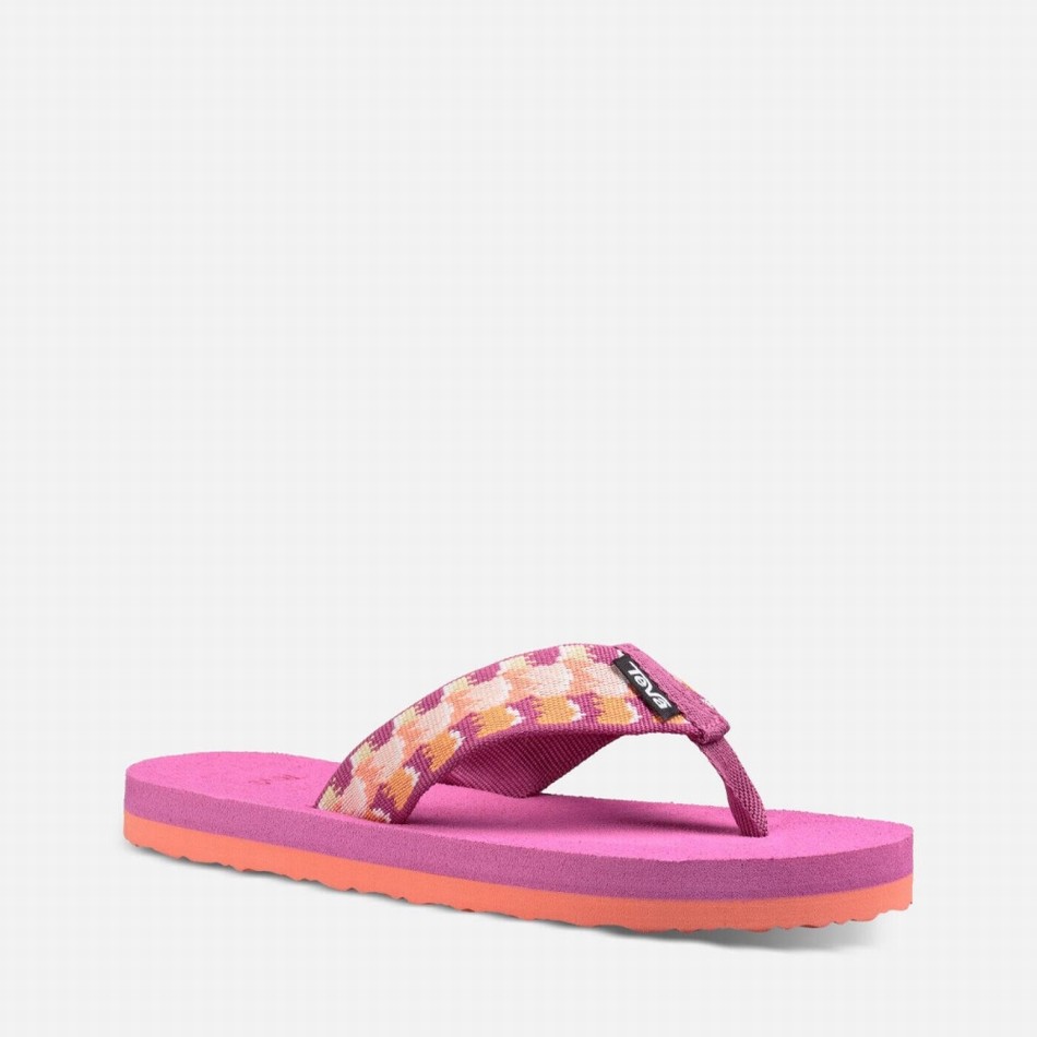 Teva Mush II Flip Flops Pink | 7643218