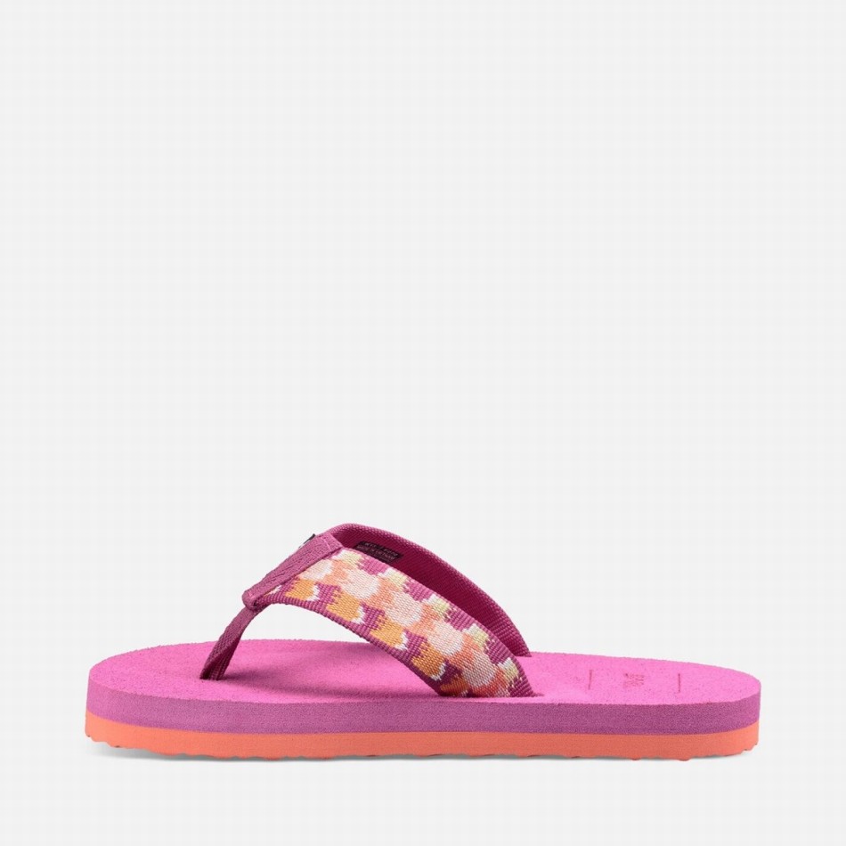 Teva Mush II Flip Flops Pink | 7643218