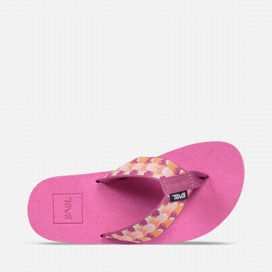 Teva Mush II Flip Flops Pink | 7643218