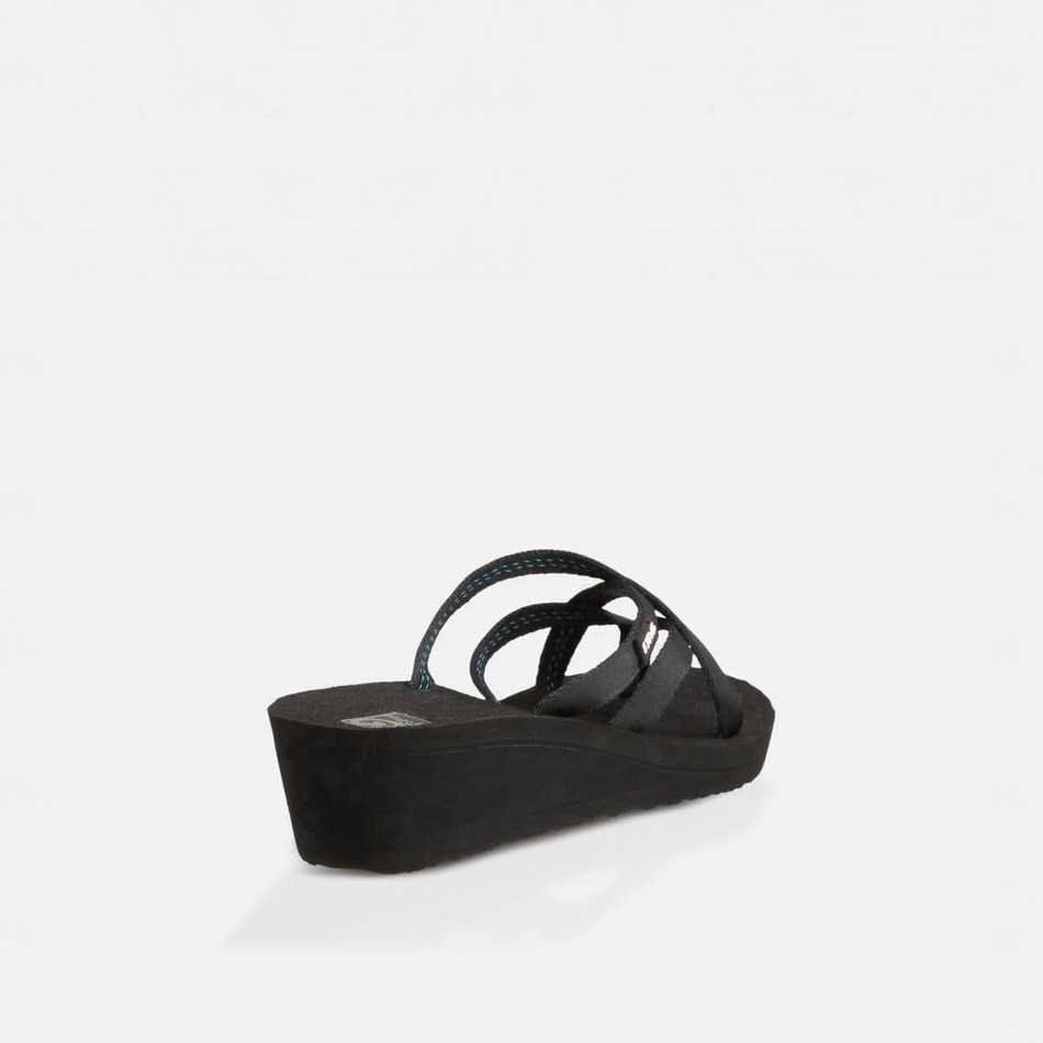 Teva Mush Mandalyn Ola 2 Wedge Sandals Black | 1294509