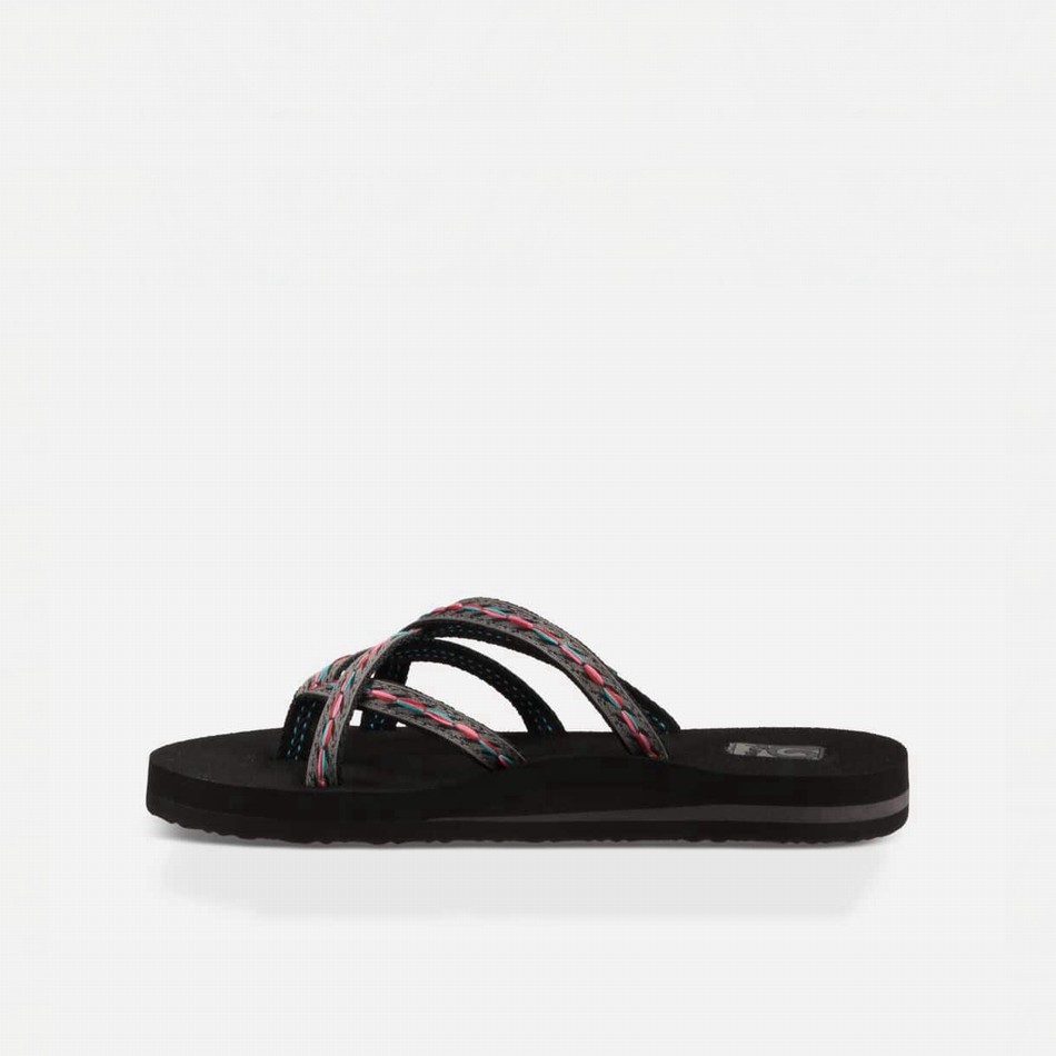 Teva Olowahu Flip Flops Black | 5603087