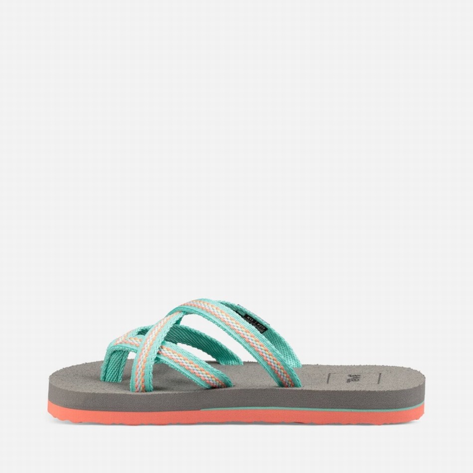 Teva Olowahu Flip Flops Turquoise | 2851620