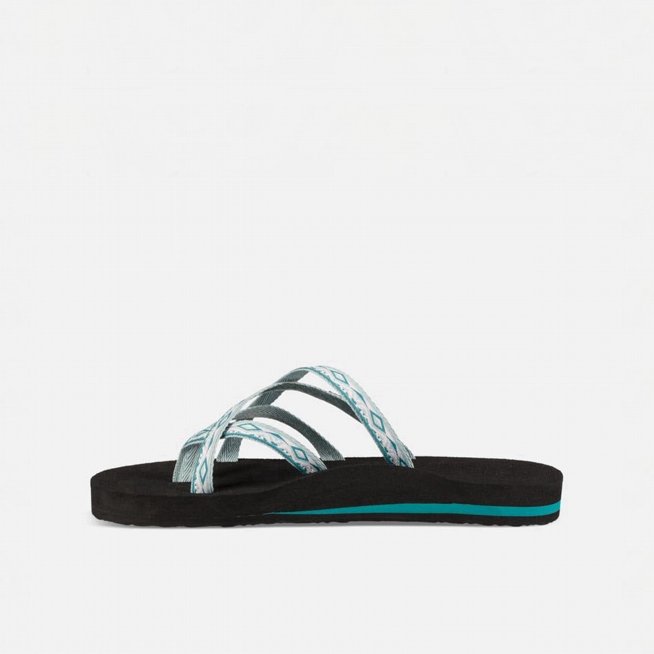 Teva Olowahu Flip Flops White | 5953930