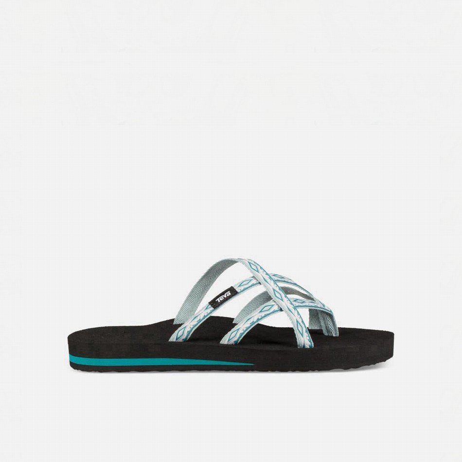 Teva Olowahu Flip Flops White | 5953930