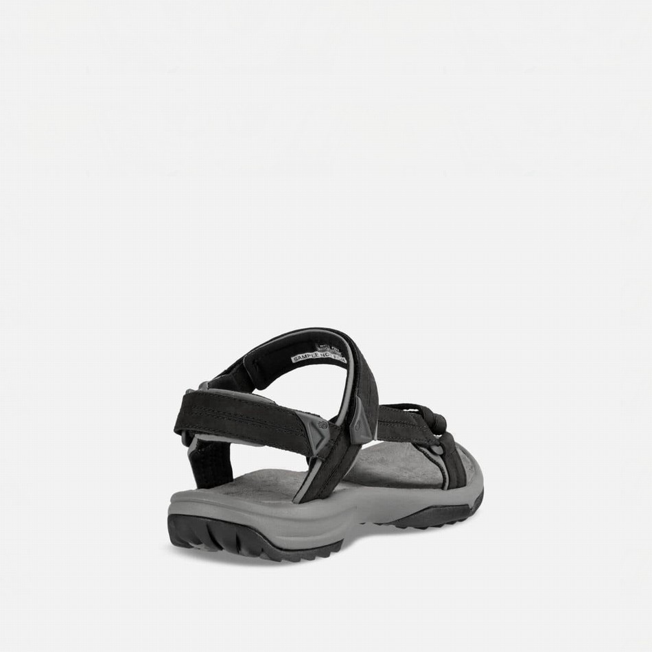 Teva Terra Fi Lite Leather Sandals Black | 9396917