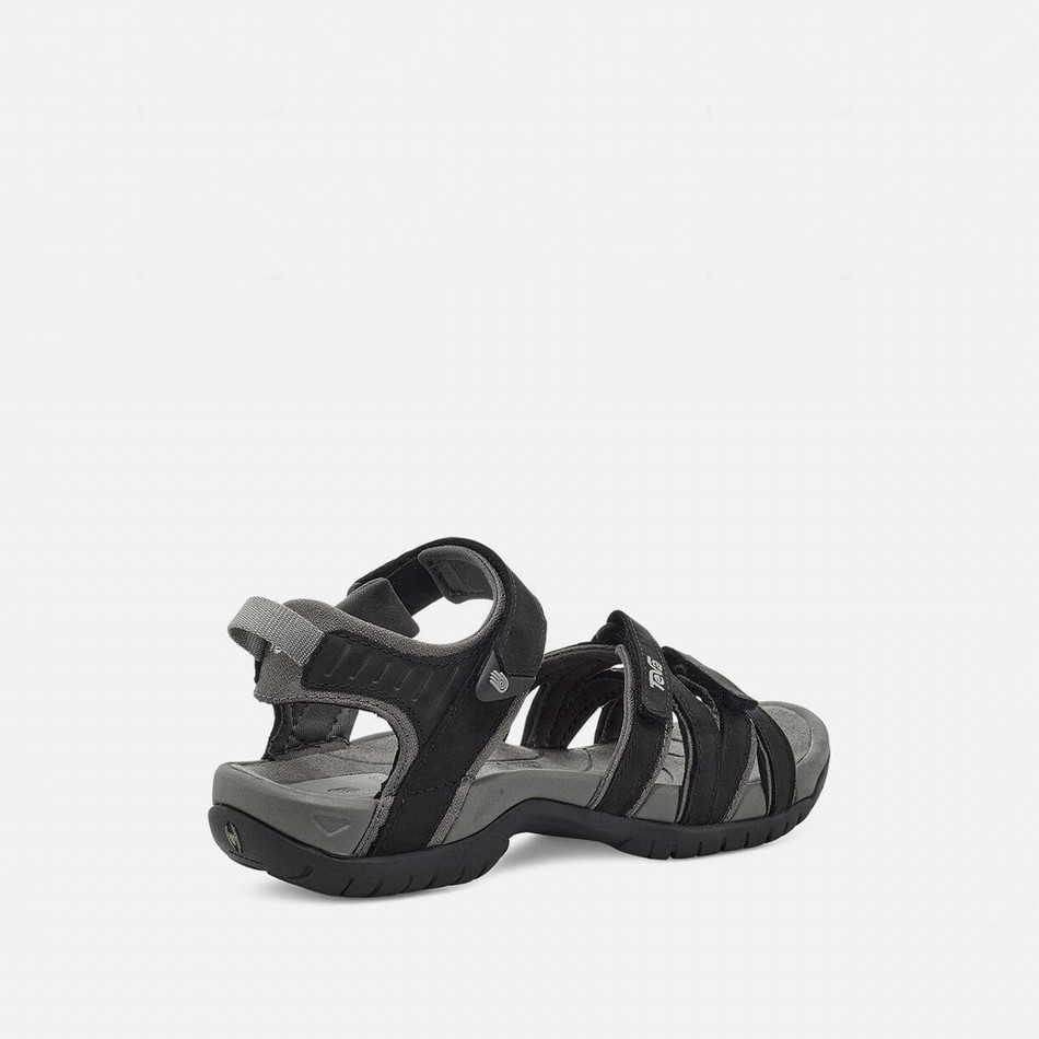 Teva Tirra Leather Sandals Black | 7683964