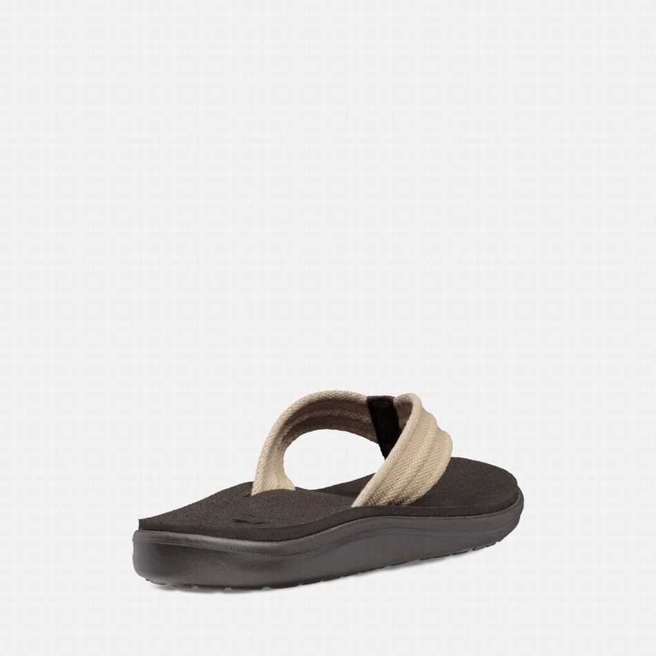 Teva Voya Flip Canvas Flip Flops Beige | 8730638