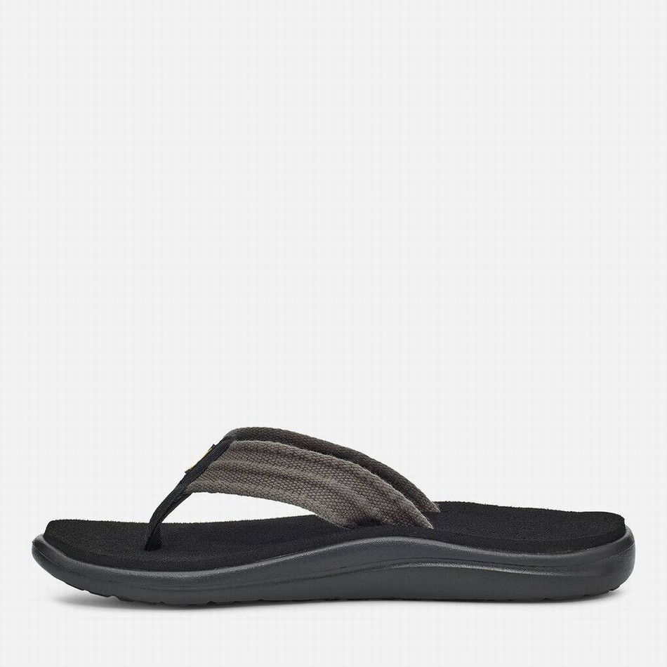 Teva Voya Flip Canvas Flip Flops Grey | 5349655