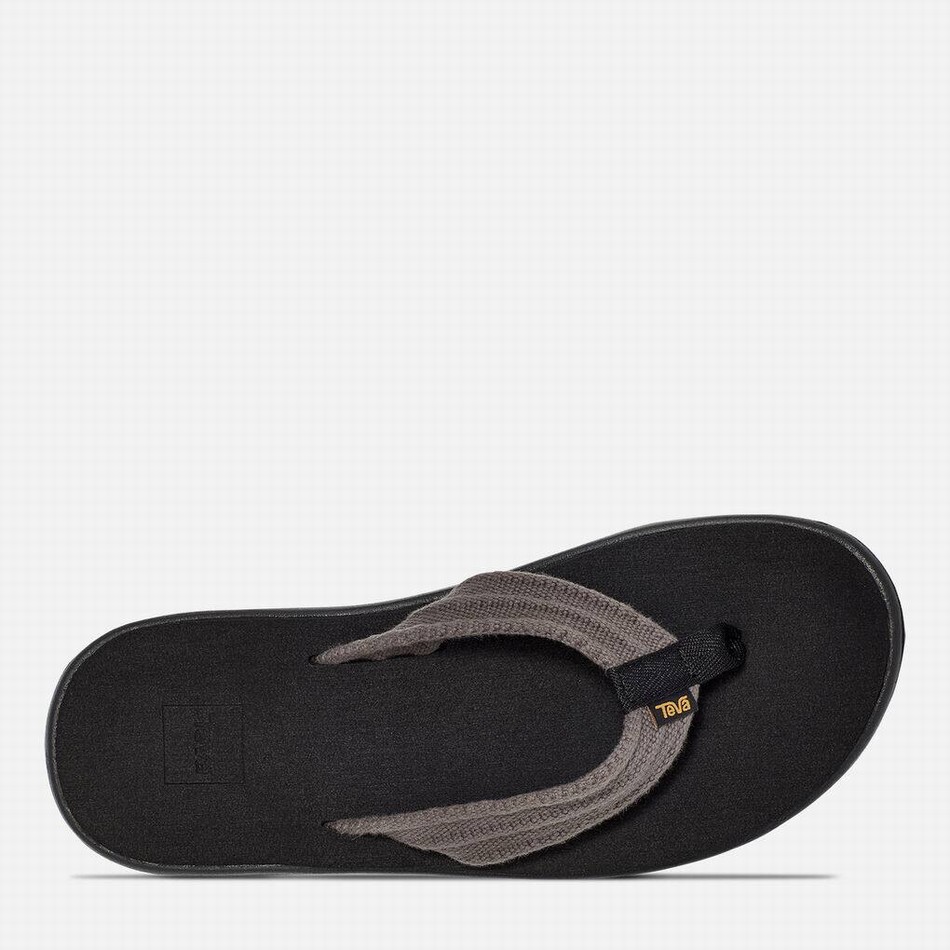 Teva Voya Flip Canvas Flip Flops Grey | 5349655