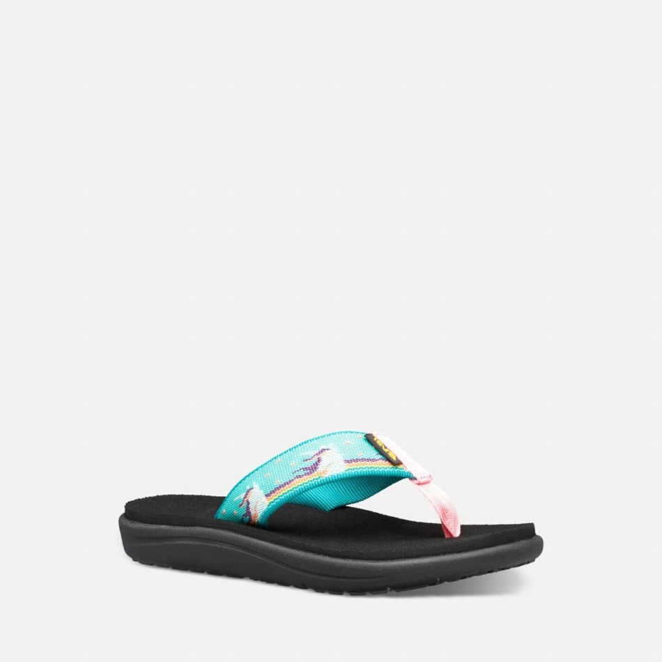 Teva Voya Flip Flip Flops Turquoise | 1699235