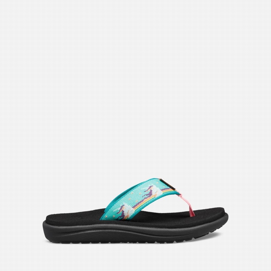 Teva Voya Flip Flip Flops Turquoise | 1699235