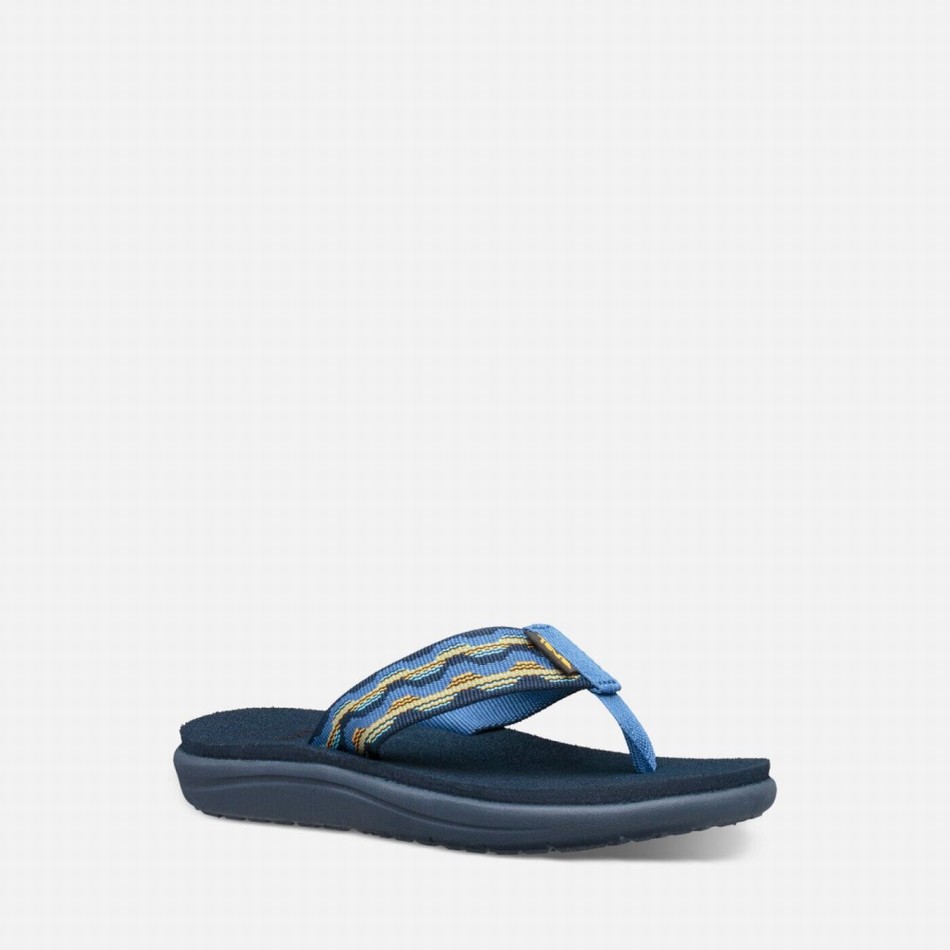 Teva Voya Flip Flops Dark Blue | 7441195