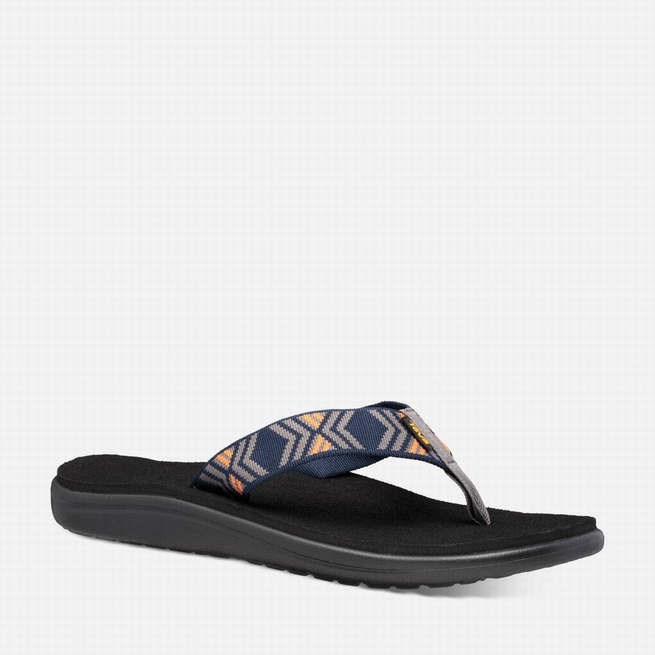 Teva Voya Flip Flops Dark Blue | 8123153