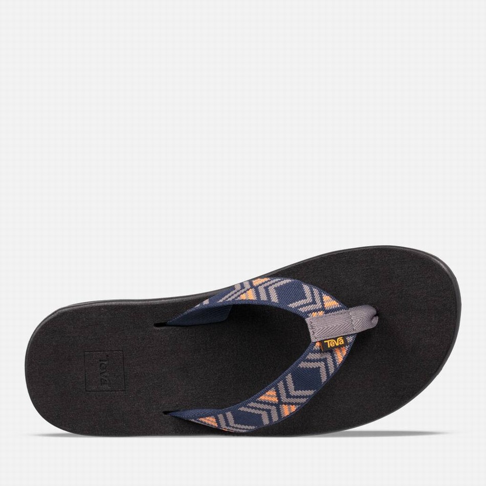 Teva Voya Flip Flops Dark Blue | 8123153