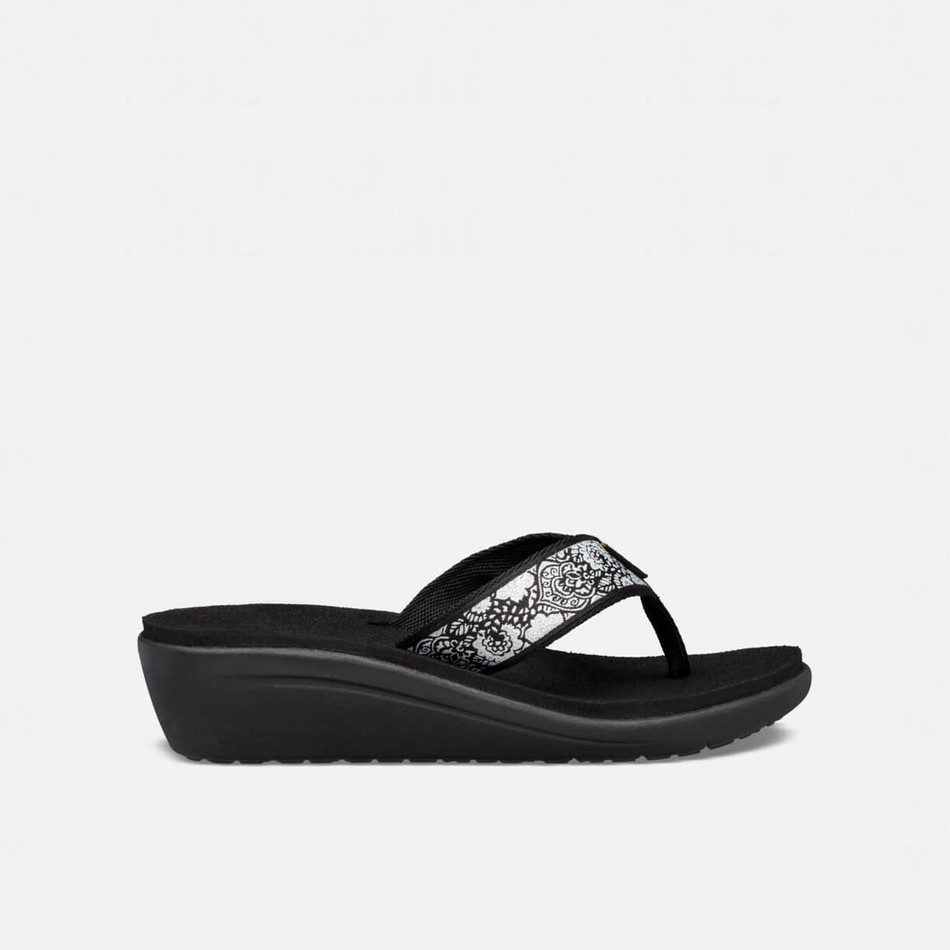 Teva Voya Flip Flops Silver | 6292214