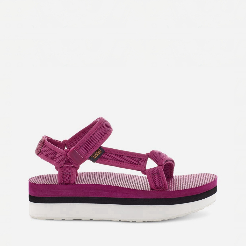 Teva Flatform Universal Mesh Print Platform Sandals Pink | 9841322