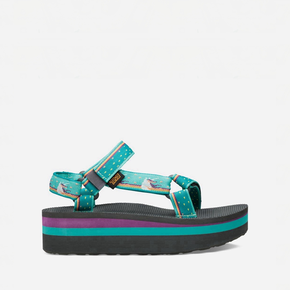 Teva Flatform Universal Platform Sandals Turquoise | 3006093