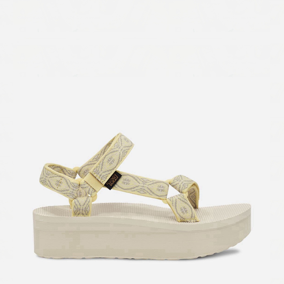 Teva Flatform Universal Platform Sandals Yellow | 6252634