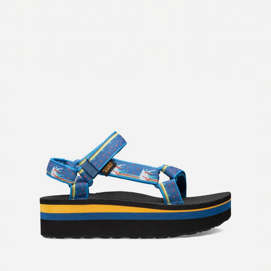 Teva Flatform Universal Platform Sandals Dark Blue | 7422929