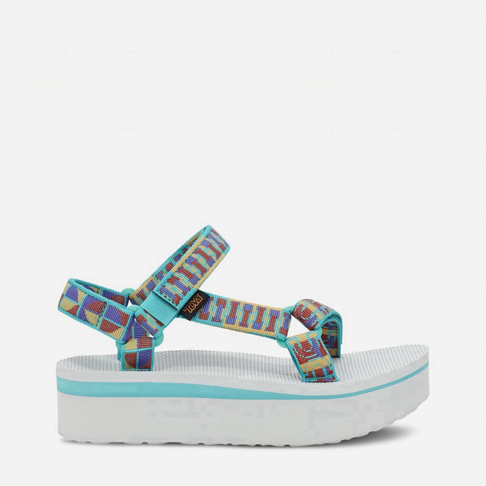 Teva Flatform Universal Platform Sandals Turquoise | 9496903