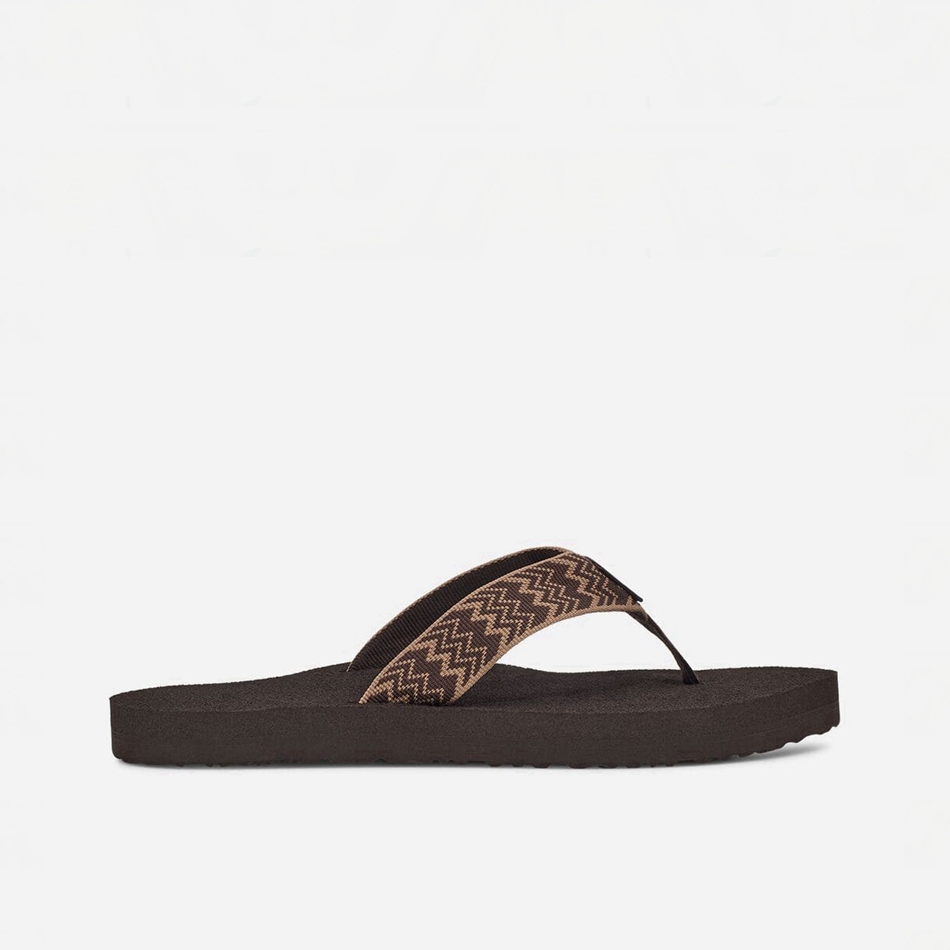 Teva Mush II Flip Flops Dark Brown | 4506209